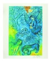 MARC CHAGALL Magic Flute Mini Print 10in x 12in, with Certificate CLIX of CCLXXV