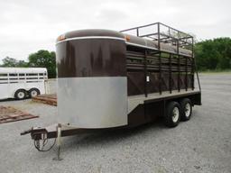 Coose 16' Stock Trailer SN 1C9BP1629YM202675