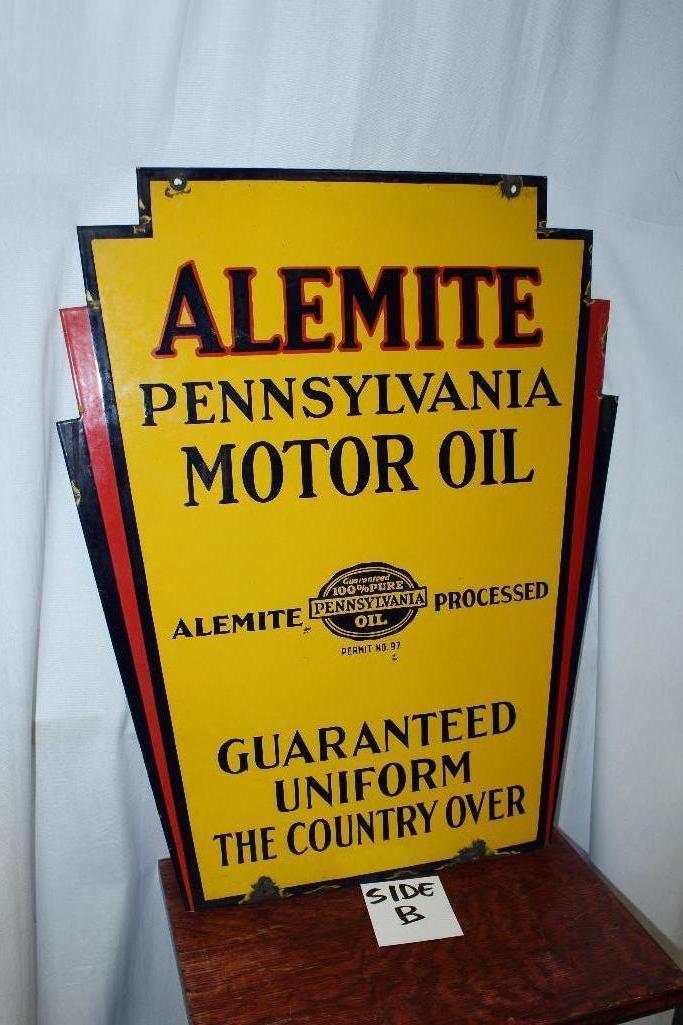 (updated) Alemite Pennsylvania motor oil by Veribrite Signs
