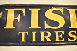 Fisk Tires w/ Boy & Tire Logo Metal Sign (TAC)