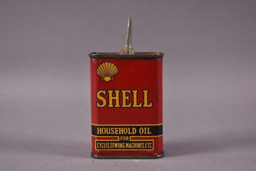 Shell Household Handy Oil Metal Can