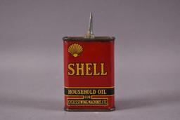 Shell Household Handy Oil Metal Can