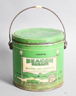 Beacon Grease Five Gallon Round Metal Can w/Bail Handle