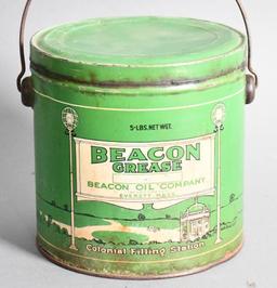 Beacon Grease Five Gallon Round Metal Can w/Bail Handle