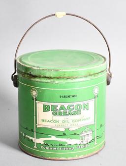 Beacon Grease Five Gallon Round Metal Can w/Bail Handle
