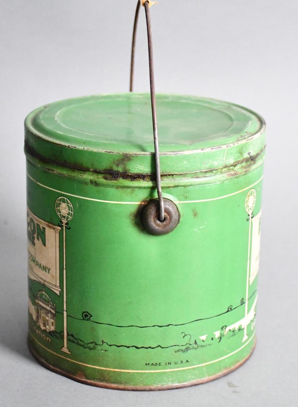 Beacon Grease Five Gallon Round Metal Can w/Bail Handle