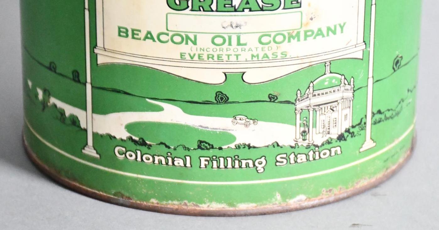 Beacon Grease Five Gallon Round Metal Can w/Bail Handle