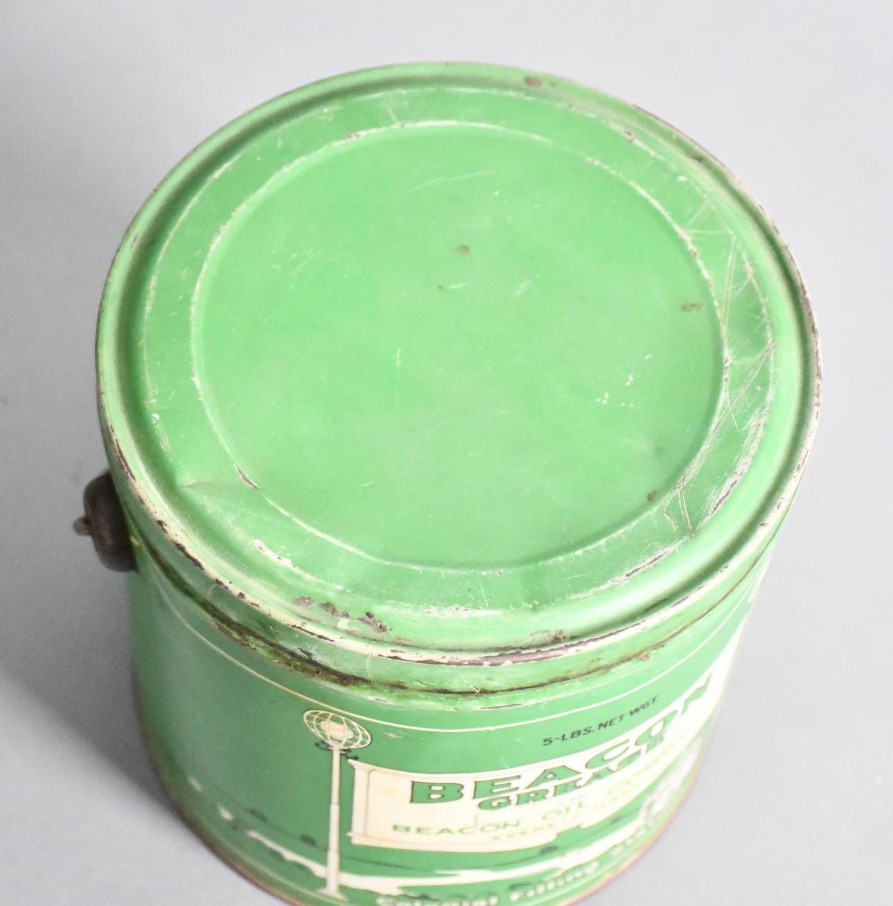 Beacon Grease Five Gallon Round Metal Can w/Bail Handle
