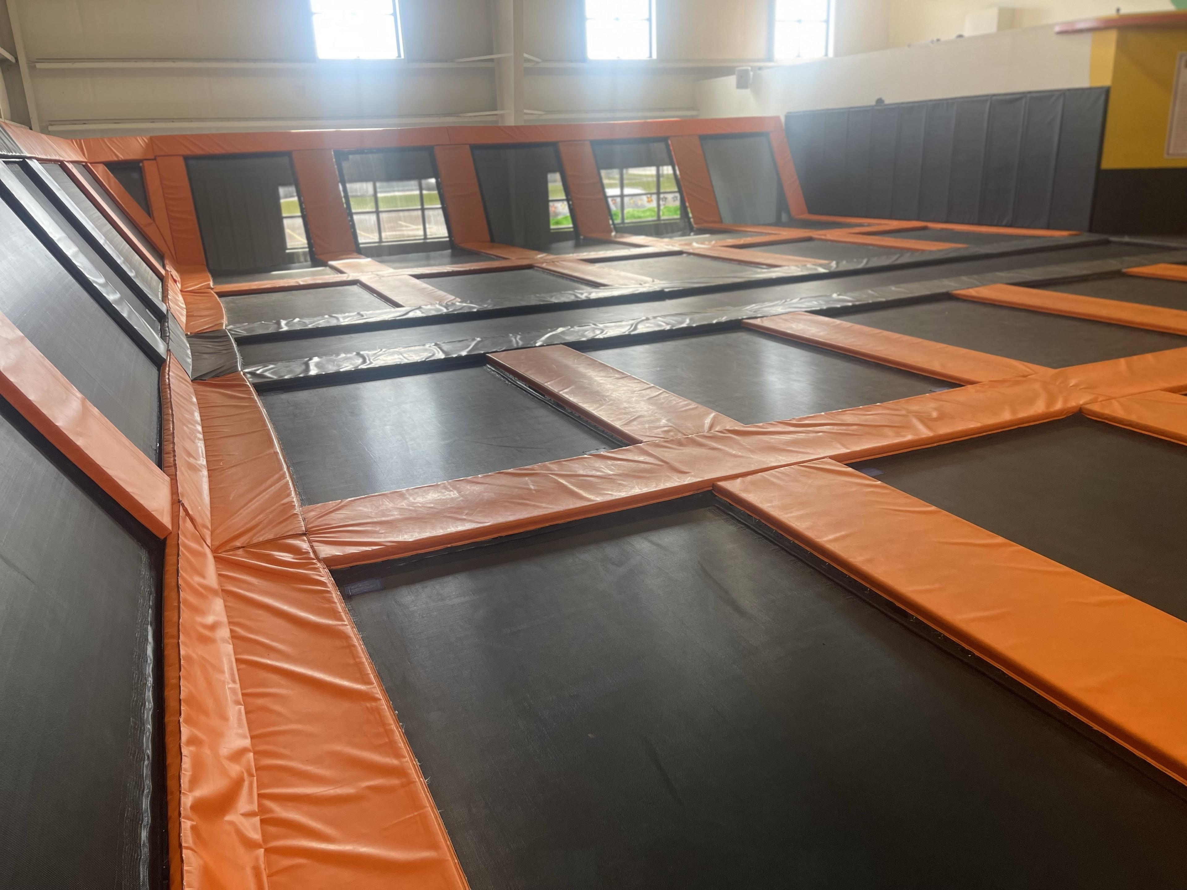 large trampoline system