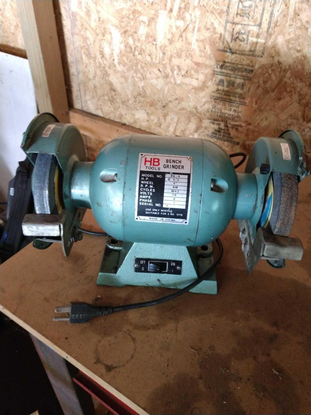 HB tools bench grinder