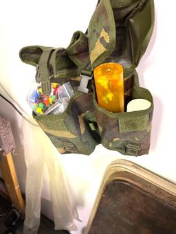 Three blow guns and accessories