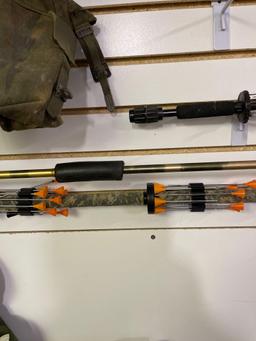 Three blow guns and accessories
