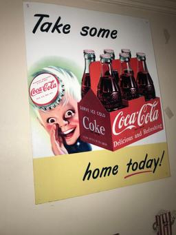 Coca-Cola tin sign