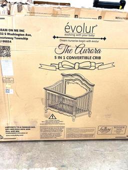 Five in one convertible crib