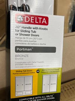Delta shower door hardware and handles