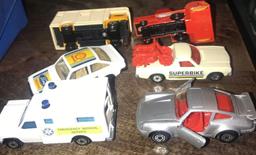 6- Vintage Matchbox Superfast no. 40 horse box 1977 -no. 80 Holden pick-up-no.51 combine