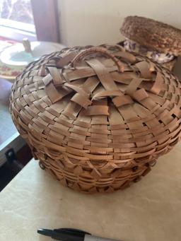 2- Indian woven baskets