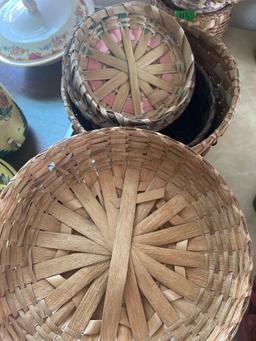 2- Indian woven baskets