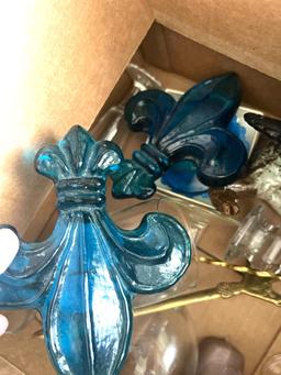 box of miscellaneous glass