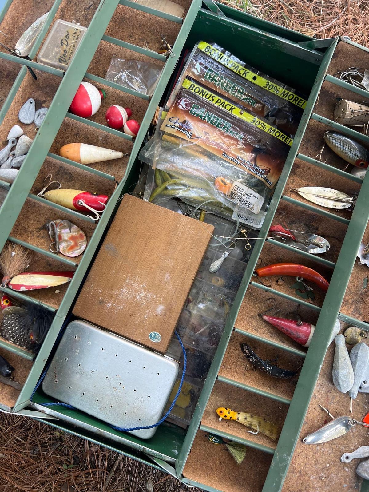 4 tackle boxes and lures