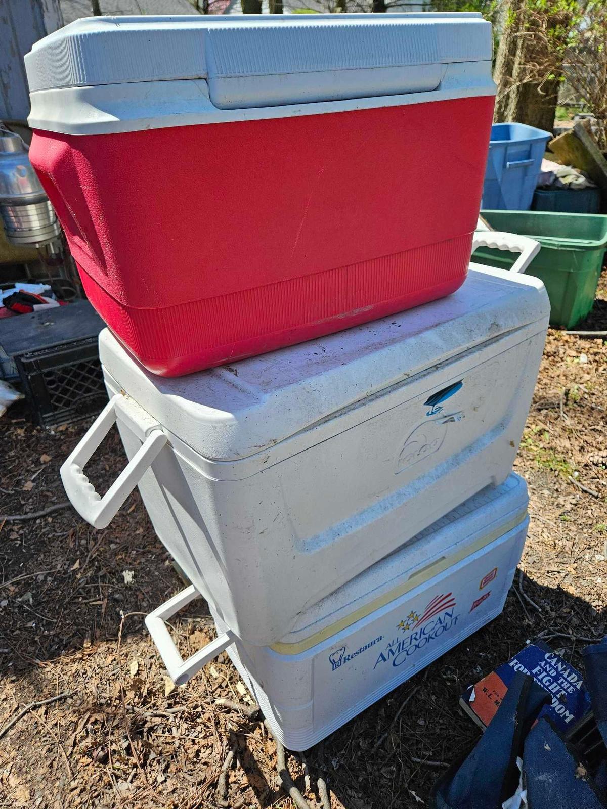 3 coolers