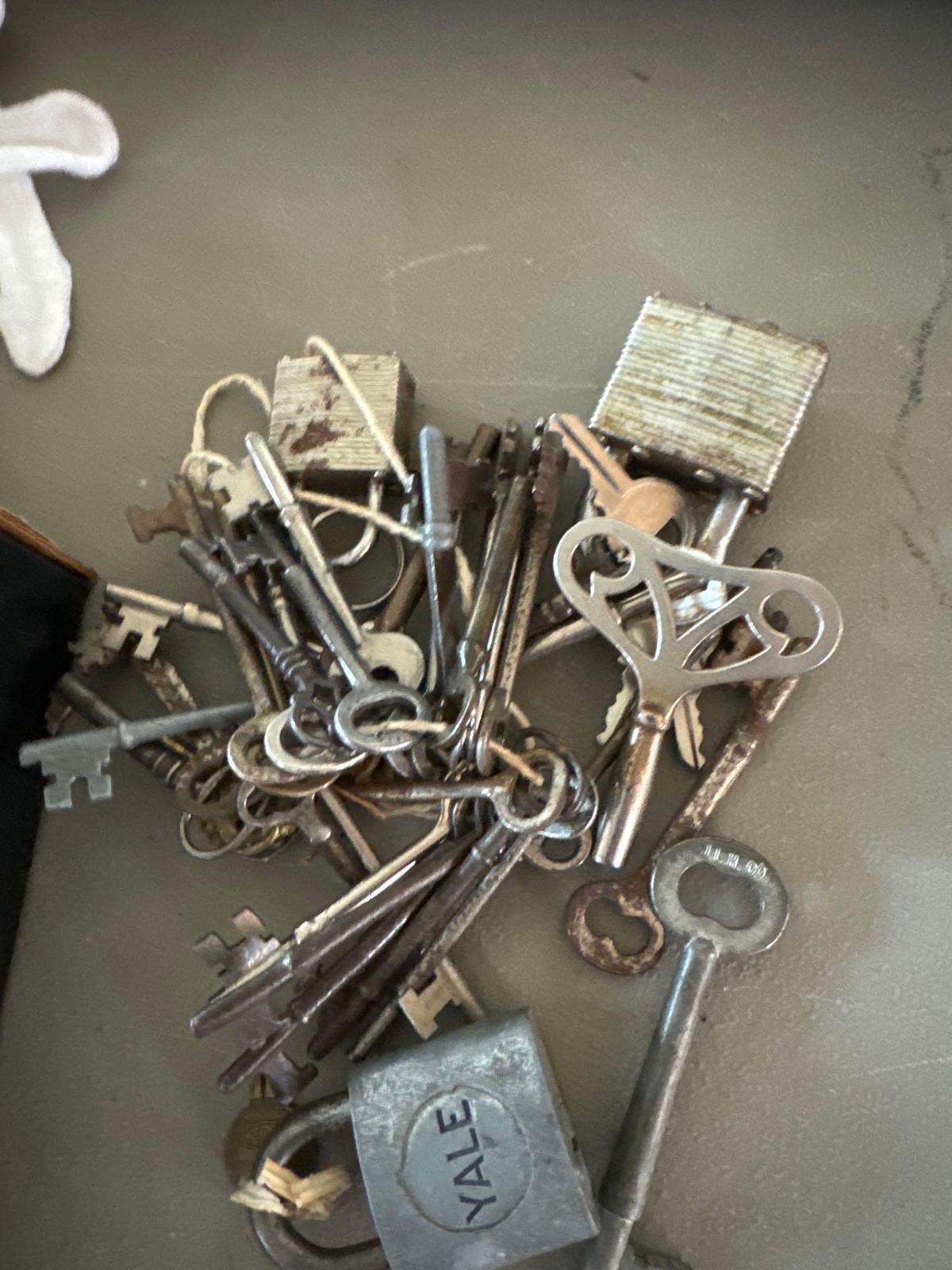 assorted keys & locks includes skeliton keys