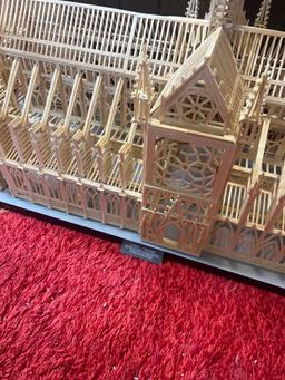 Notre Dame castle matchstick model