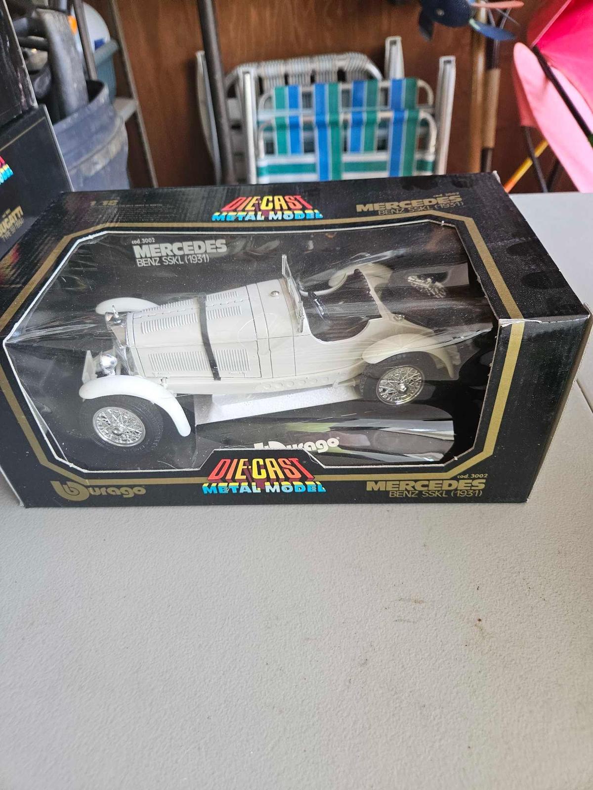 1/8 scale die cast Mercedes