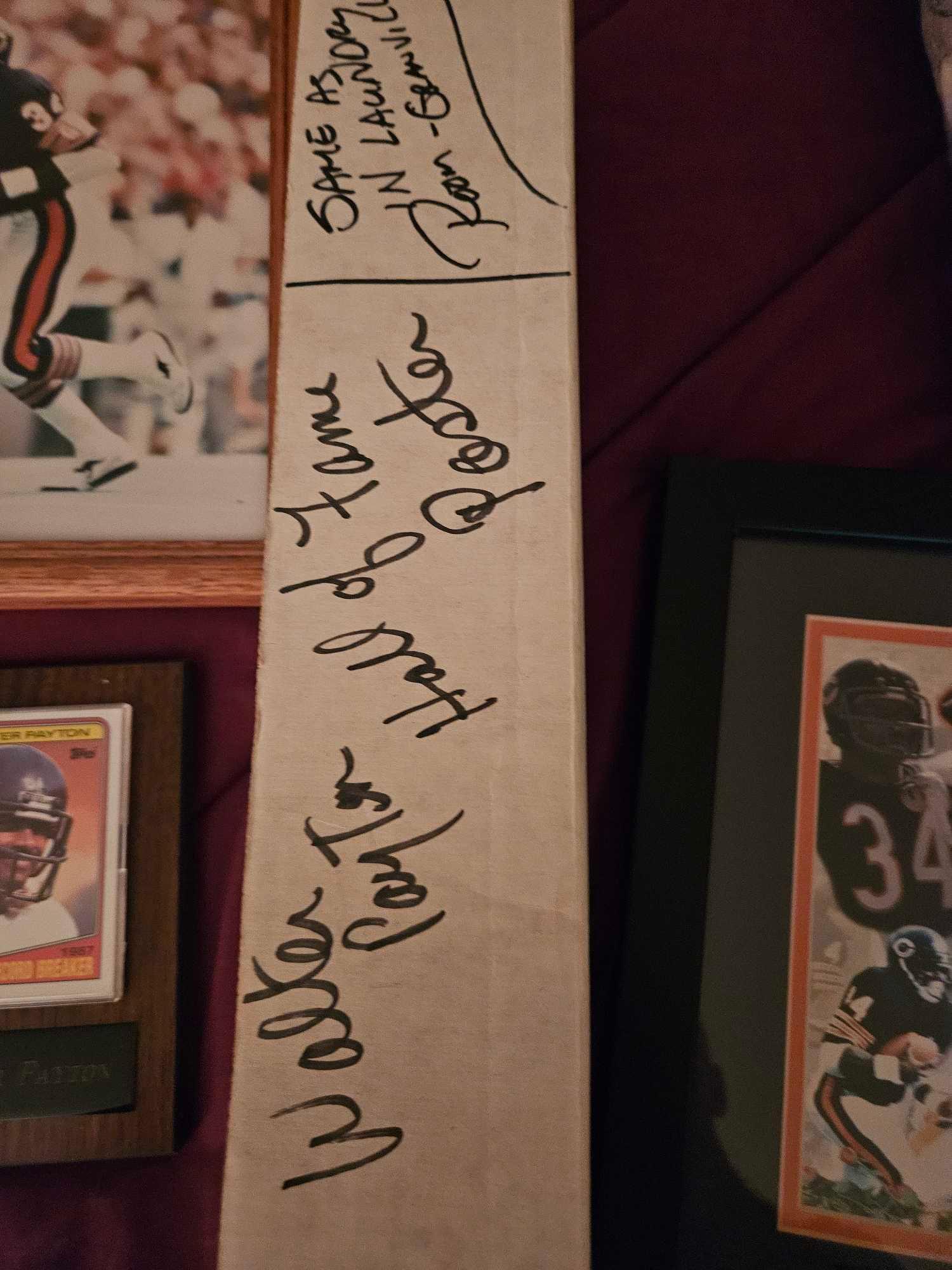 Walter peyton memorabilia b1