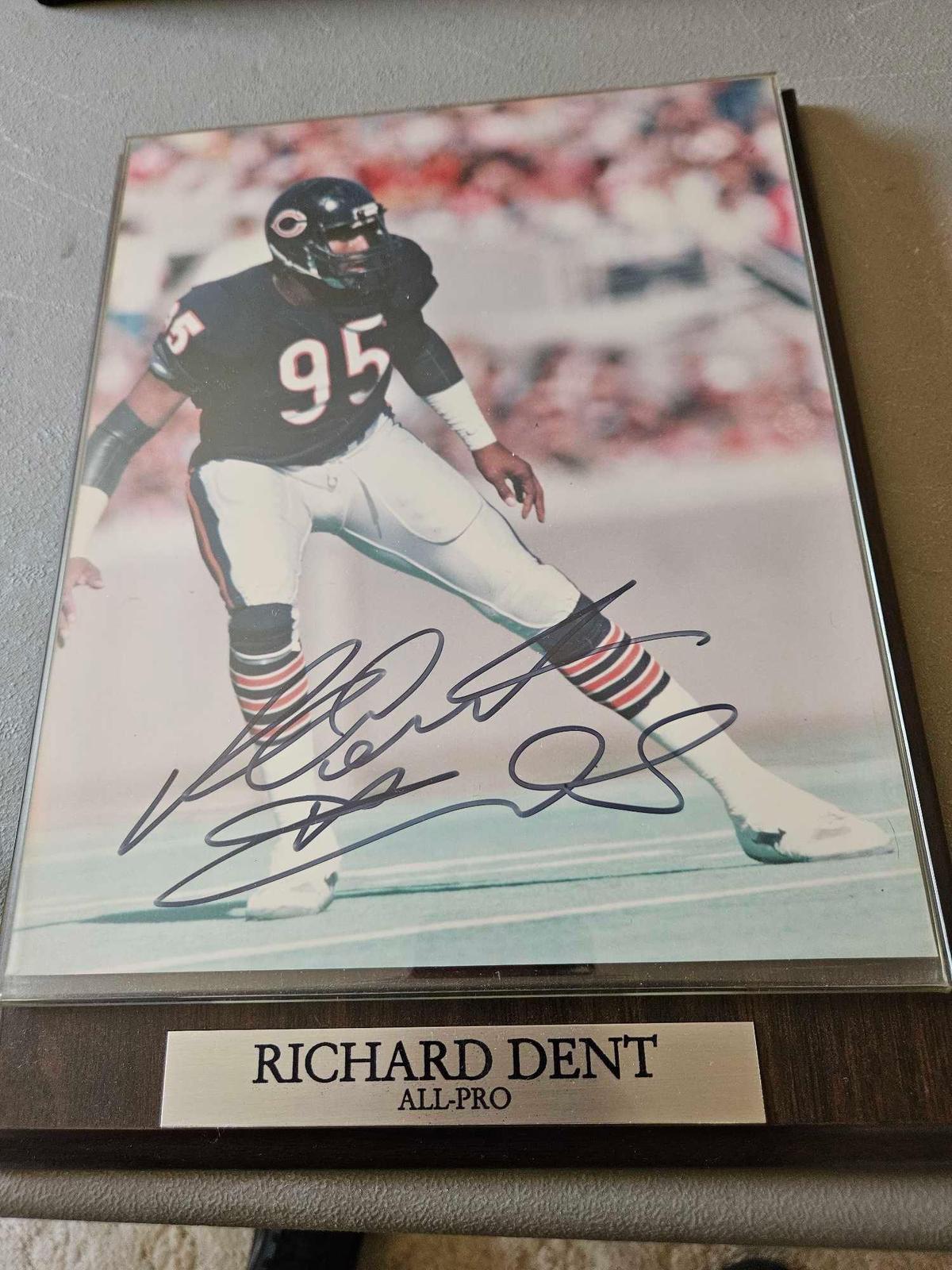Richard Dent signed plaque
