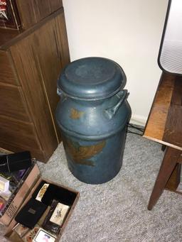 antique milk can