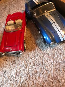 Road tough 1/18 Shelby cobra/Ss corvette/2- yaiming 1/43 scales