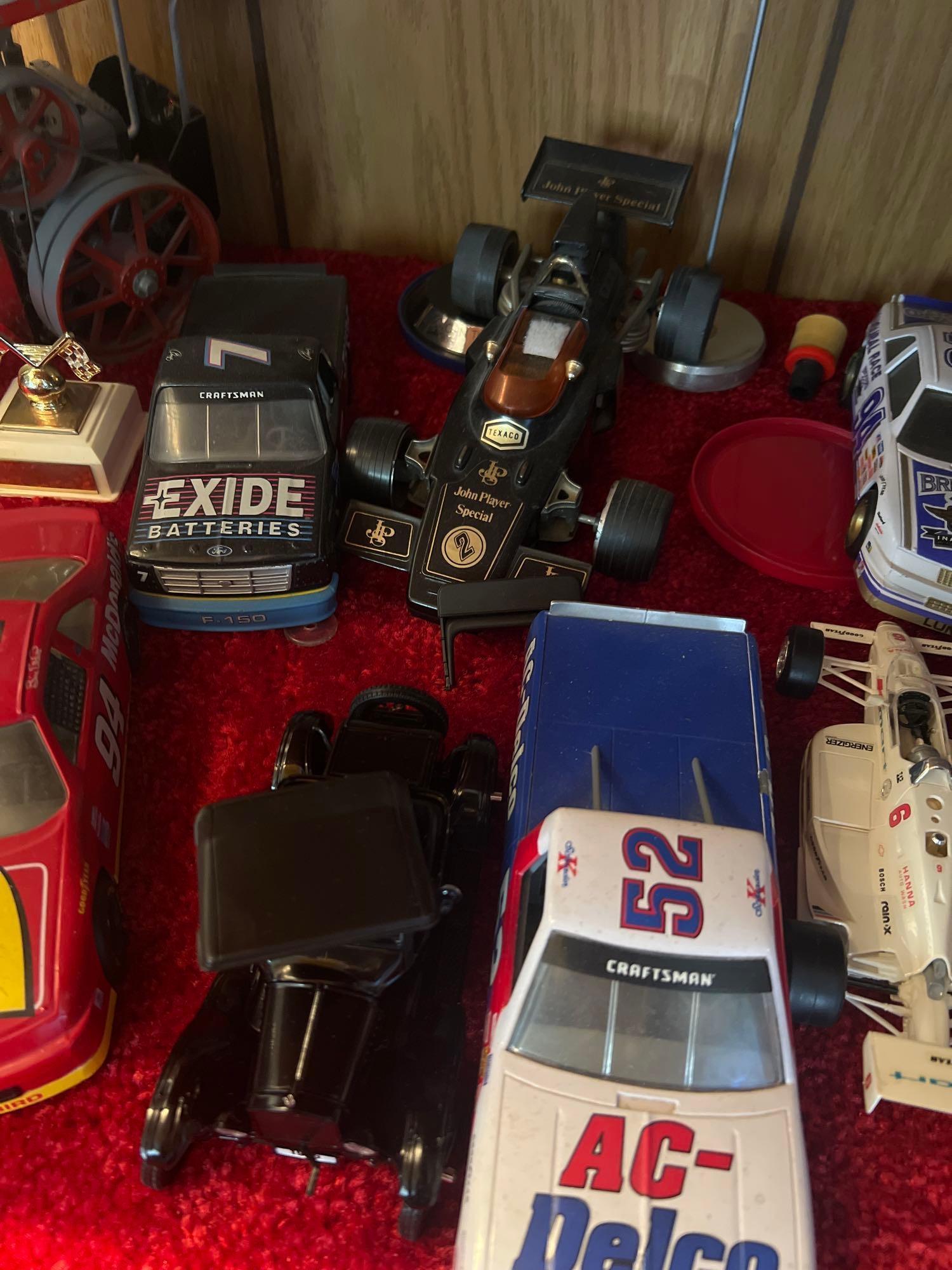 11 collectors cars NASCAR lot