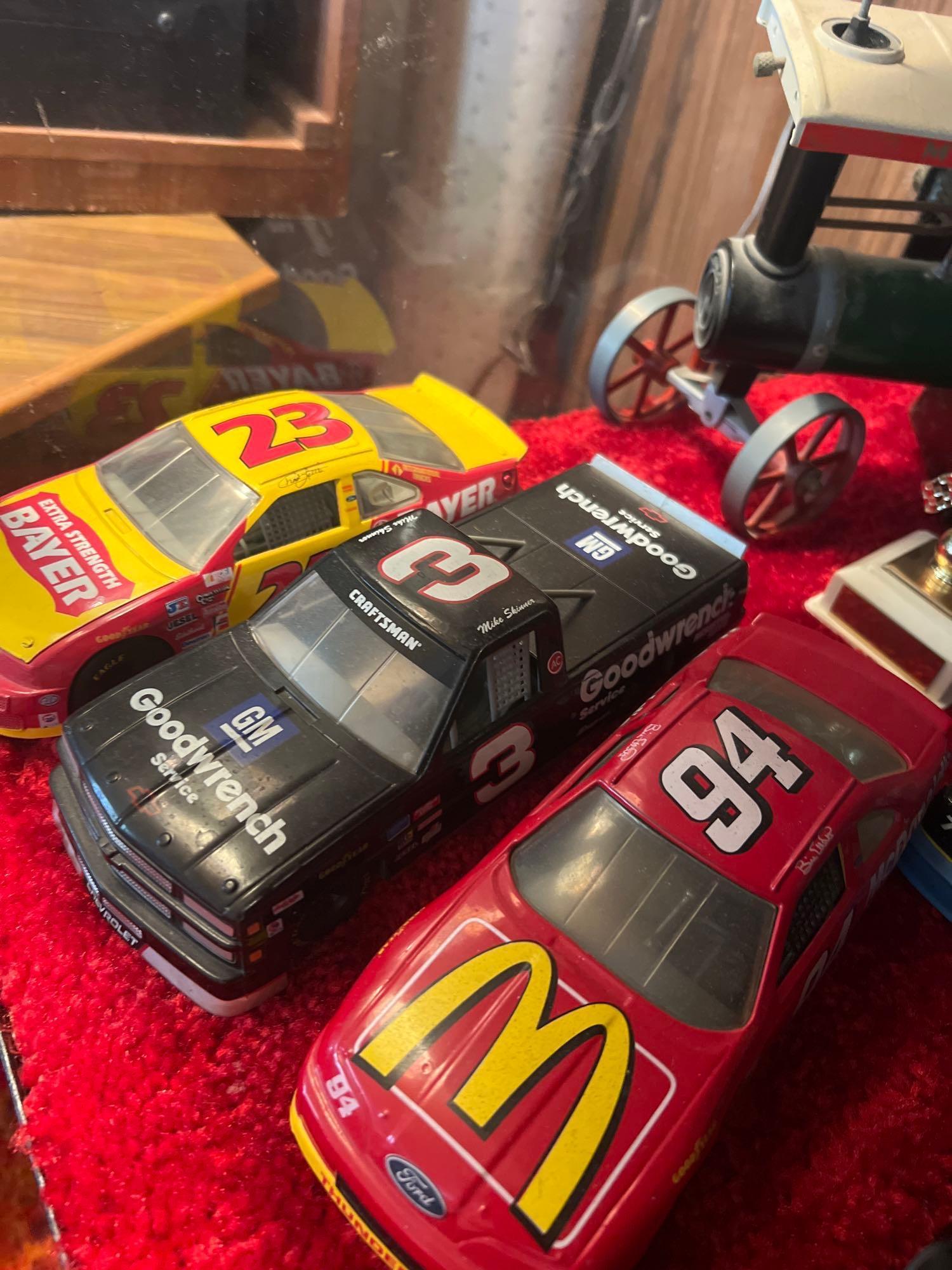 11 collectors cars NASCAR lot