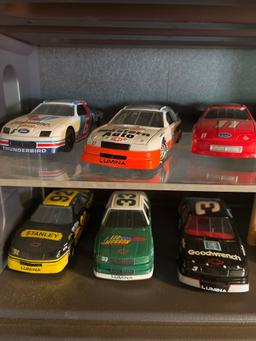 12 collector NASCAR cars