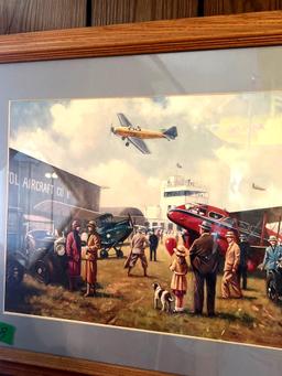 22x19 in aircraft framed picture