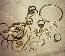 Assorted costume jewelry -Swarovski bracelet