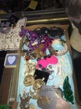 Assorted costume jewelry