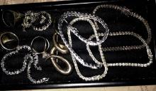10- pieces 92.5 rings/bracelets/pin 115.4 grams
