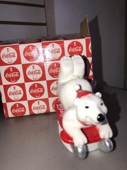 Coca-Cola Enesco bear figurine with box