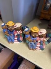3- Express Productions Illinois 3 bears tea pots and Ark canister