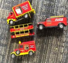 4- matchbox models of yesteryears Coca-Cola vehicles 1/43 scale