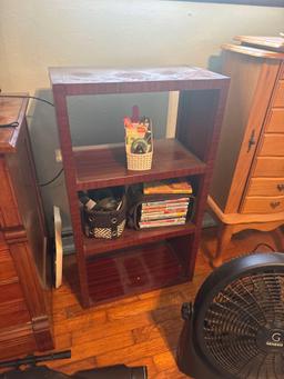 Shelf with contents