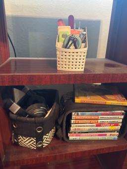 Shelf with contents