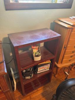 Shelf with contents