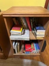 Bookshelf with books