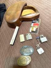 Belt buckles/locks/lighters /pen /jewelry box