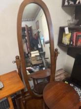 Full length mirror on stand
