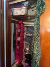 Bedroom Closet Contents Clothing shoes blankets and more