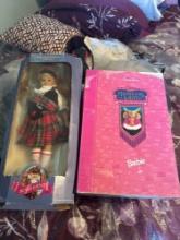 Scotland Doll and Barbie in Boxes